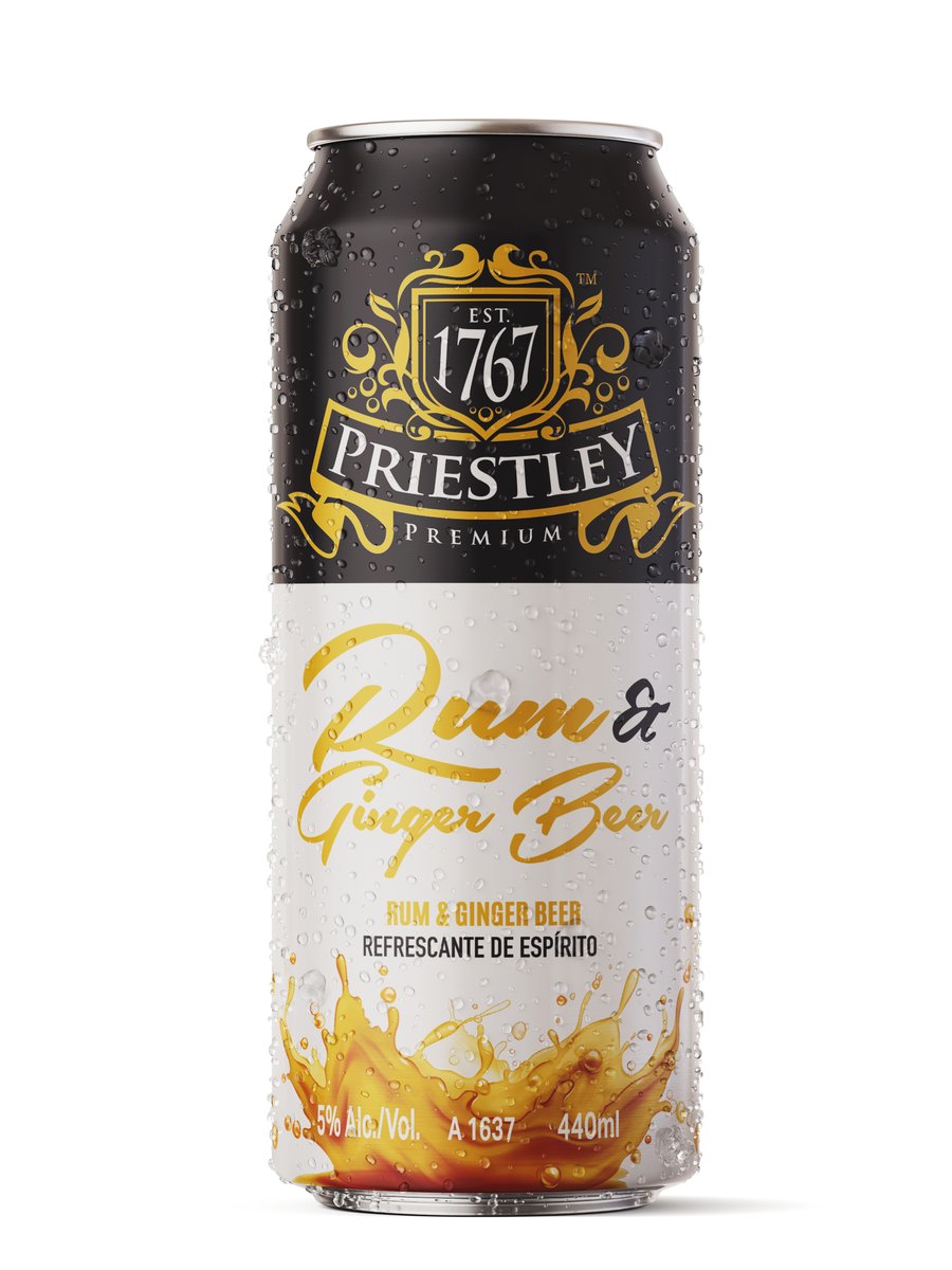 PRIESTLEY RUM & GINGER BEER 24 X .440ML CAN Delta Express Liquors
